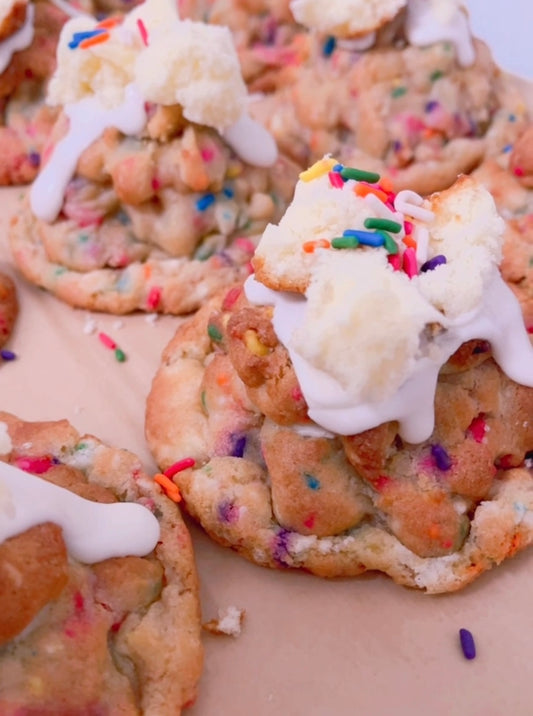FUNFETTI CAKE: Soft Vanilla Celebration Bite