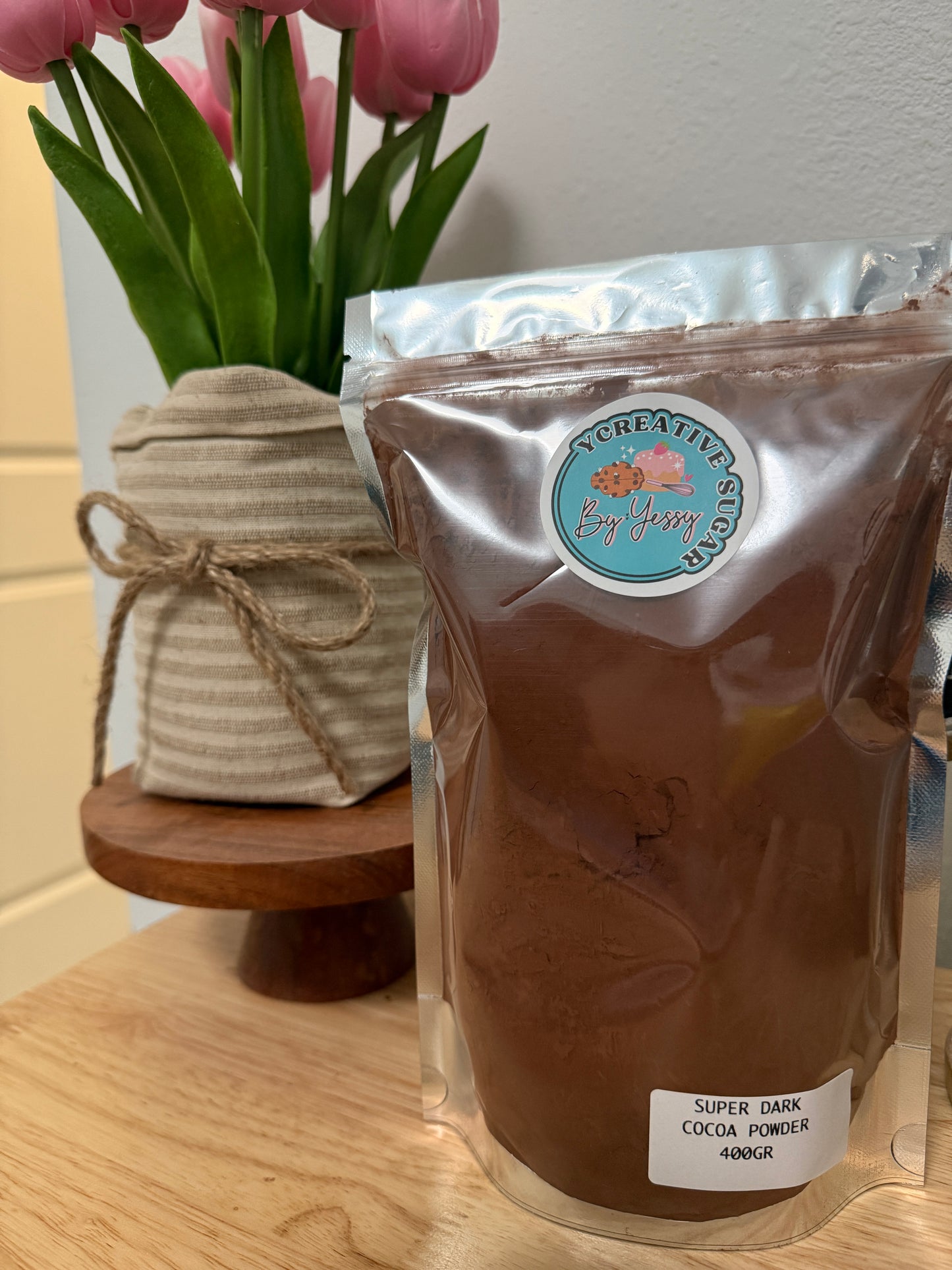 PASTRY SUPPLY - 400GR SUPER DARK COCOA POWDER