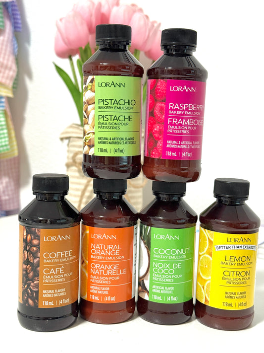 PASTRY SUPPLY - VARIETY OF LORANN BRAND EMULSIONS